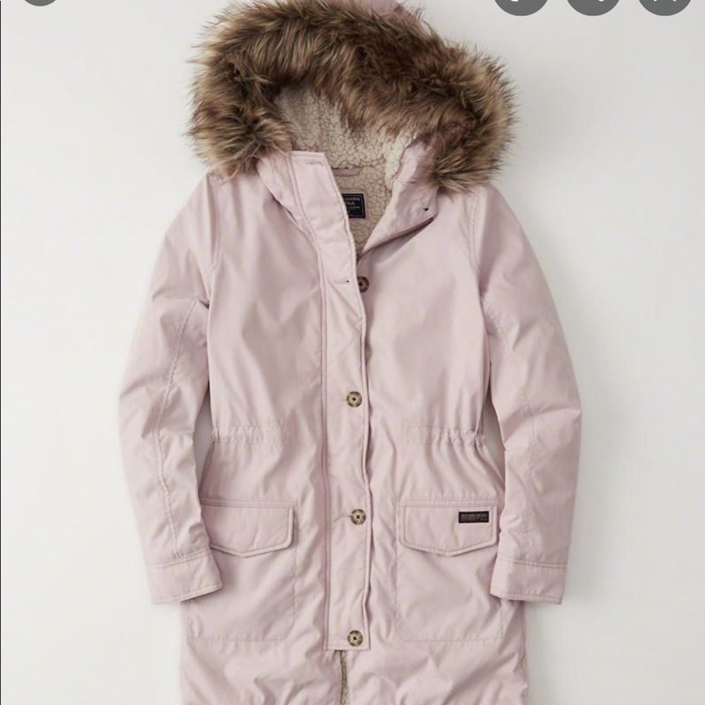 PINK ABERCROMBIE PARKA
